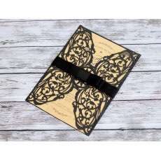 Halloween's Invitation Black Business Greeting Card